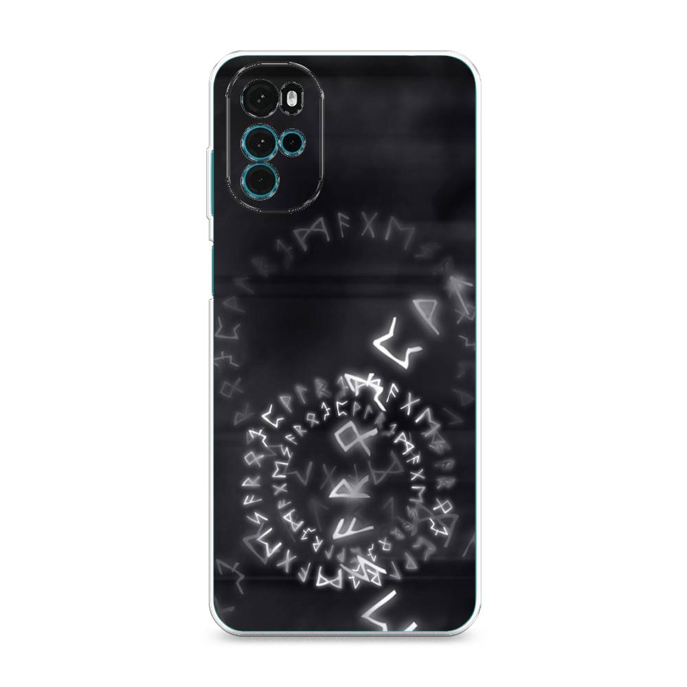

Чехол на Motorola Moto G22 "Руны", Серый;черный, 243150-3