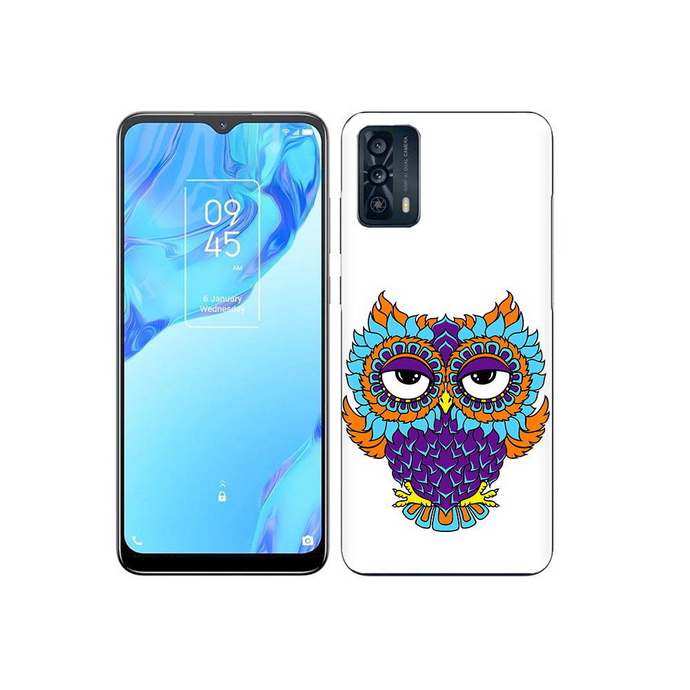 

Чехол MyPads Tocco для TCL 20B Цветная сова, Прозрачный, Tocco