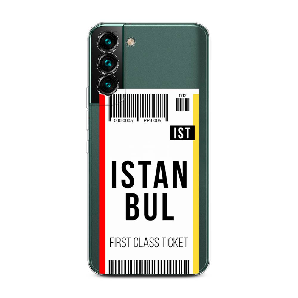 

Чехол на Samsung Galaxy S22 Plus "Билет в Стамбул", Белый;черный;красный, 2103950-6