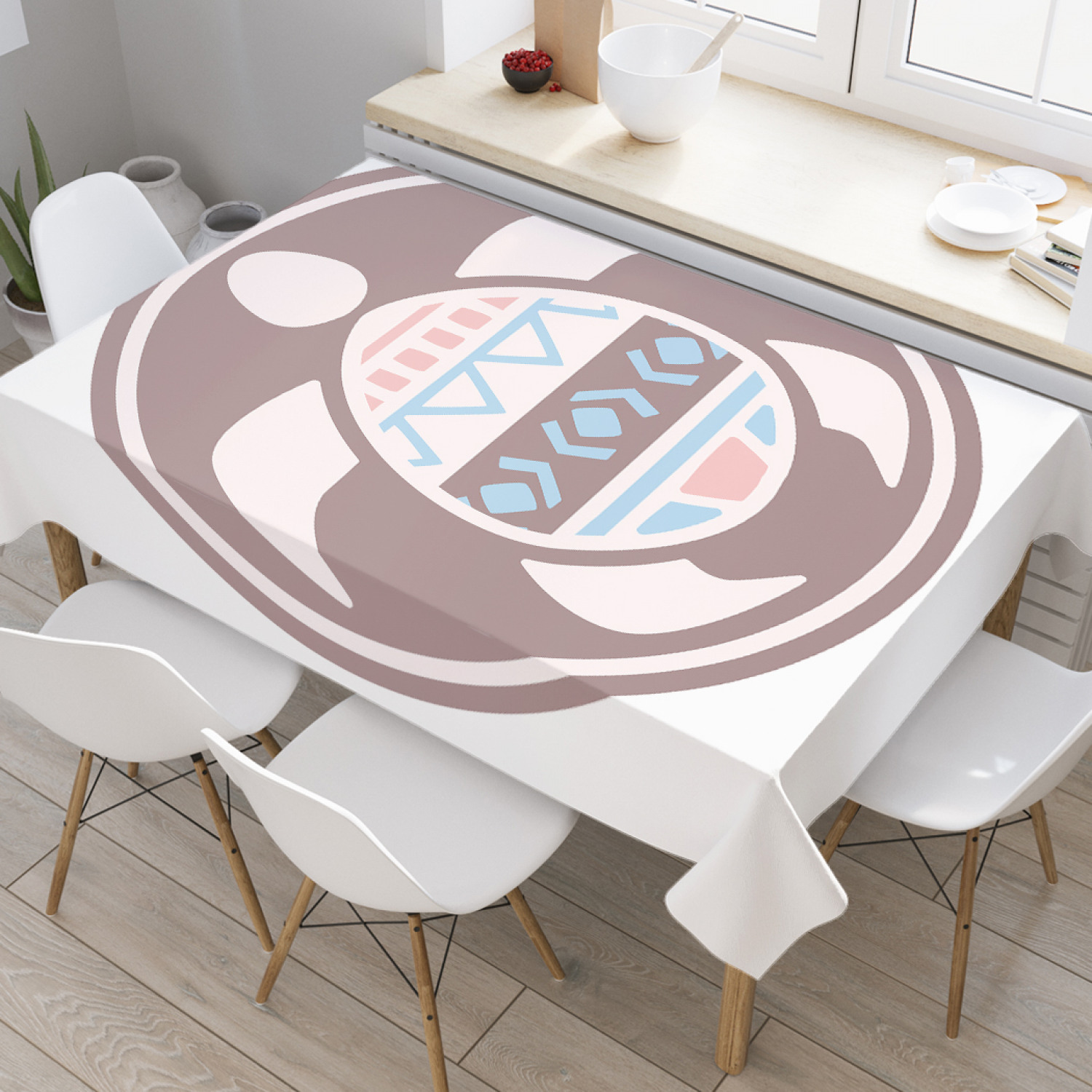 

Скатерть прямоугольная JoyArty "Этническая черепаха" из сатена, 120x145 см, Этническая черепаха