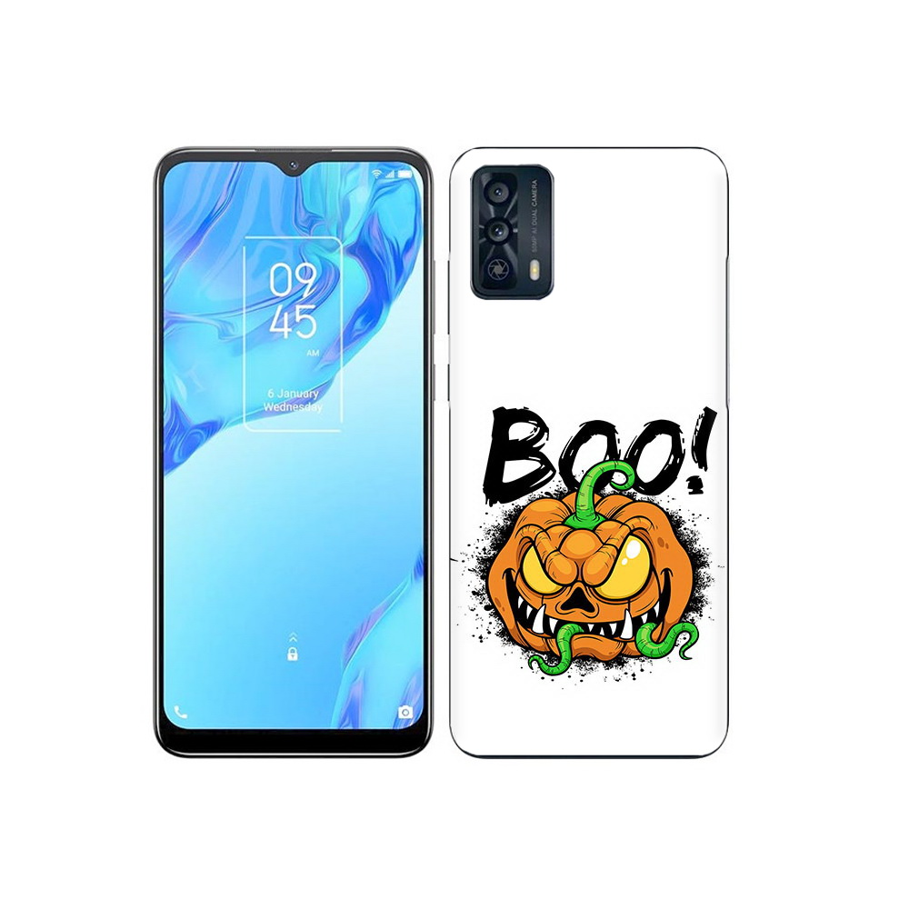 

Чехол MyPads Tocco для TCL 20B Хэллоуин бу, Прозрачный, Tocco