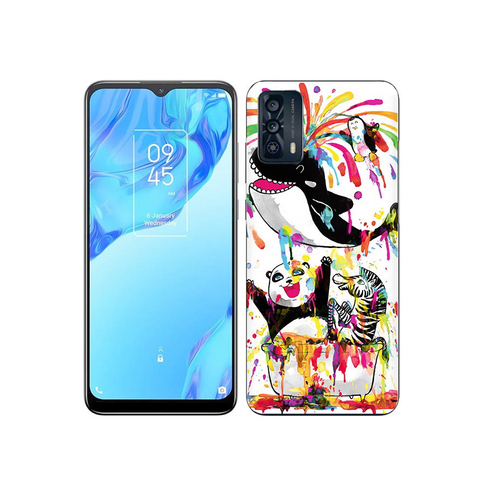

Чехол MyPads Tocco для TCL 20B Хиппи кит, Прозрачный, Tocco