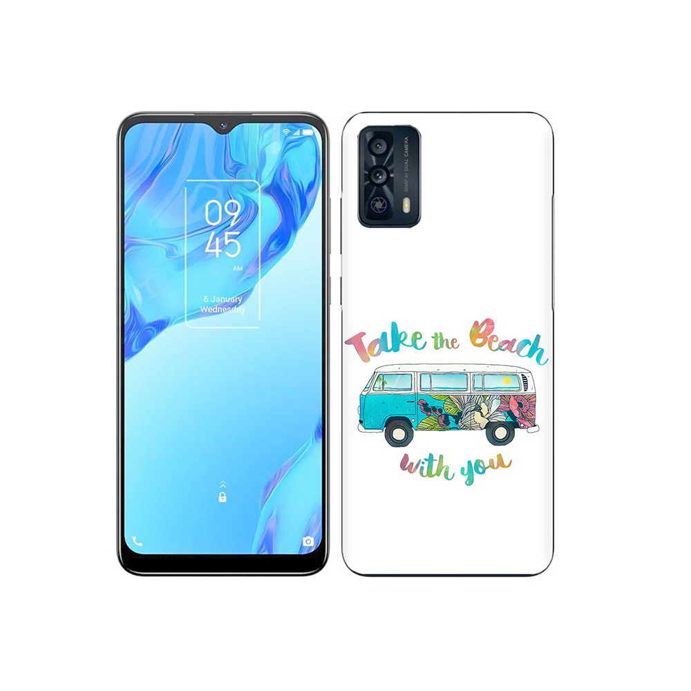 

Чехол MyPads Tocco для TCL 20B Хиппи автобус, Прозрачный, Tocco