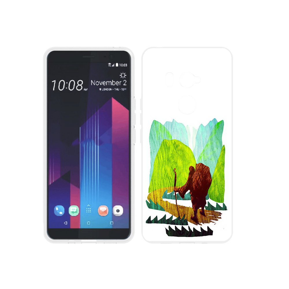 

Чехол MyPads Tocco для HTC U11 EYEs Лесная тропа, Прозрачный, Tocco