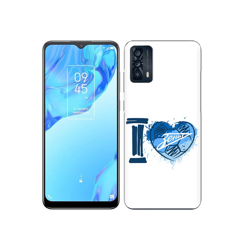 

Чехол MyPads Tocco для TCL 20B ФК я люблю зенит, Прозрачный, Tocco