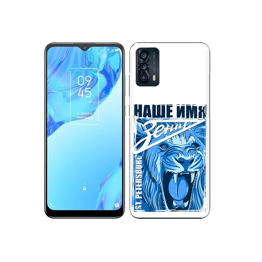 

Чехол MyPads Tocco для TCL 20B ФК наше имя зенит, Прозрачный, Tocco