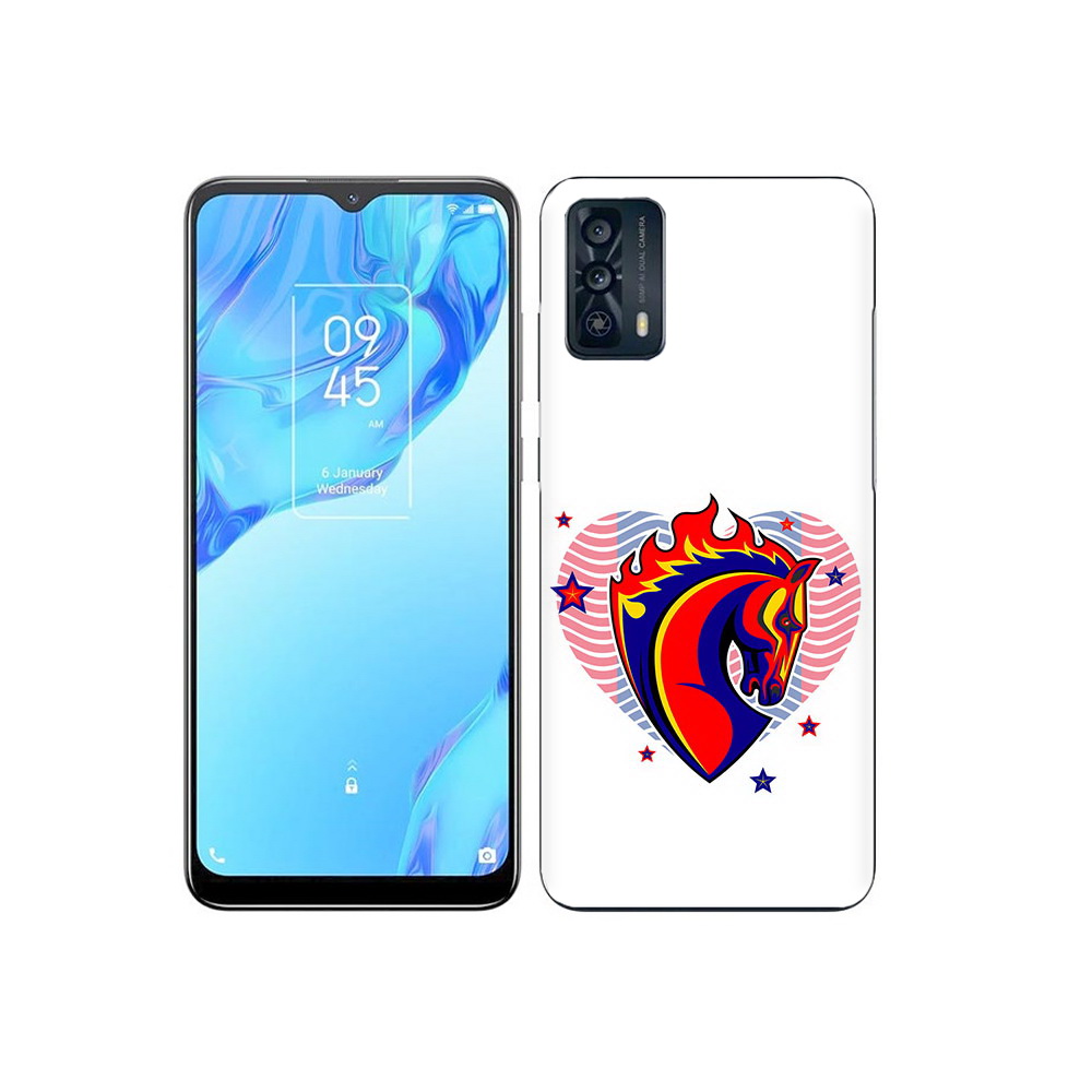 

Чехол MyPads Tocco для TCL 20B ФК ЦСЛ Лошадь, Прозрачный, Tocco