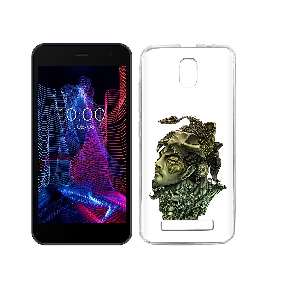 

Чехол MyPads Tocco для BQ 5047L Like бронзовый воин, Прозрачный, Tocco