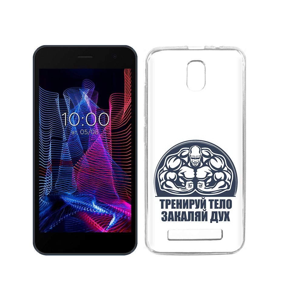 

Чехол MyPads Tocco для BQ 5047L Like бодибилдинг закаляй дух, Прозрачный, Tocco