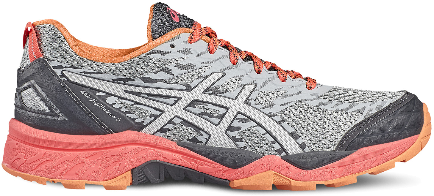 фото Кроссовки женские asics gel-fujitrabuco 5 серые 6 us