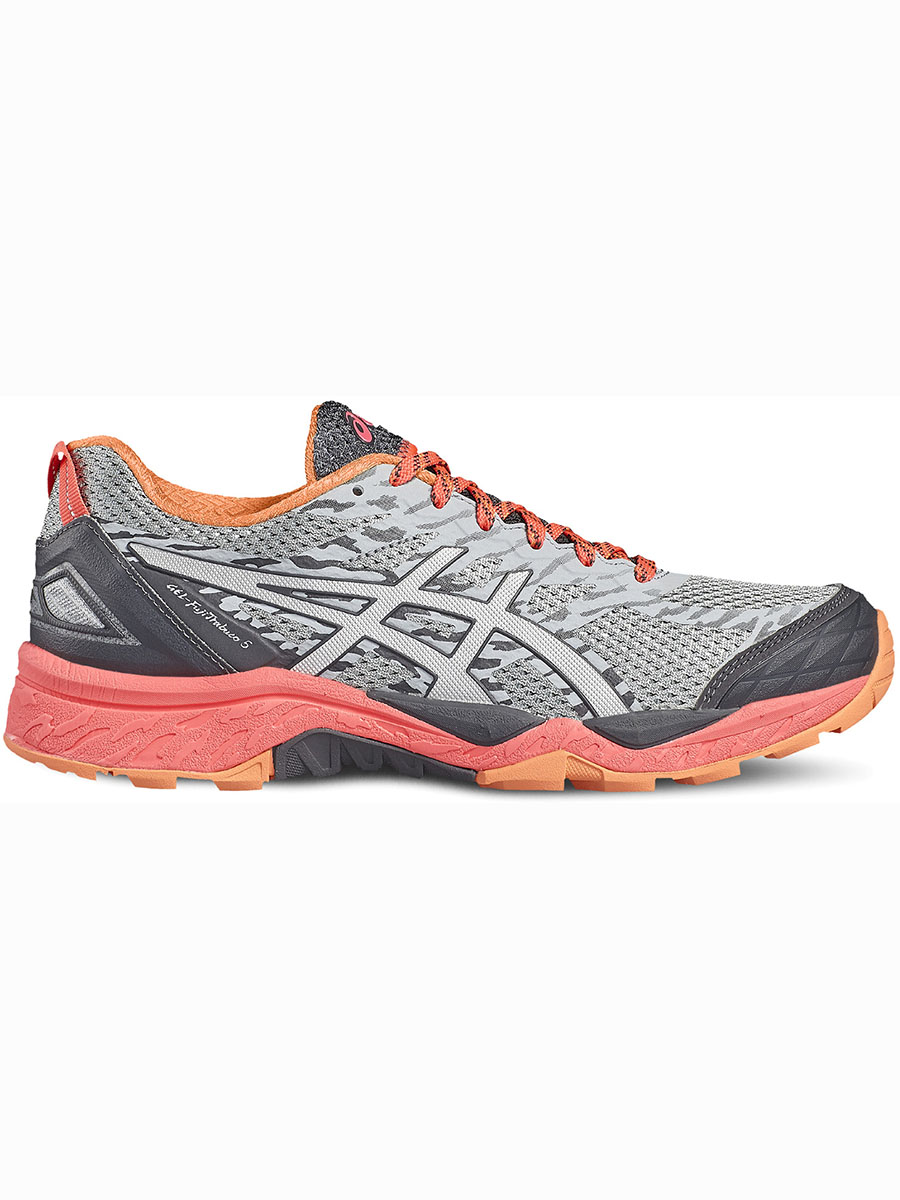 фото Кроссовки женские asics gel-fujitrabuco 5 серые 6 us