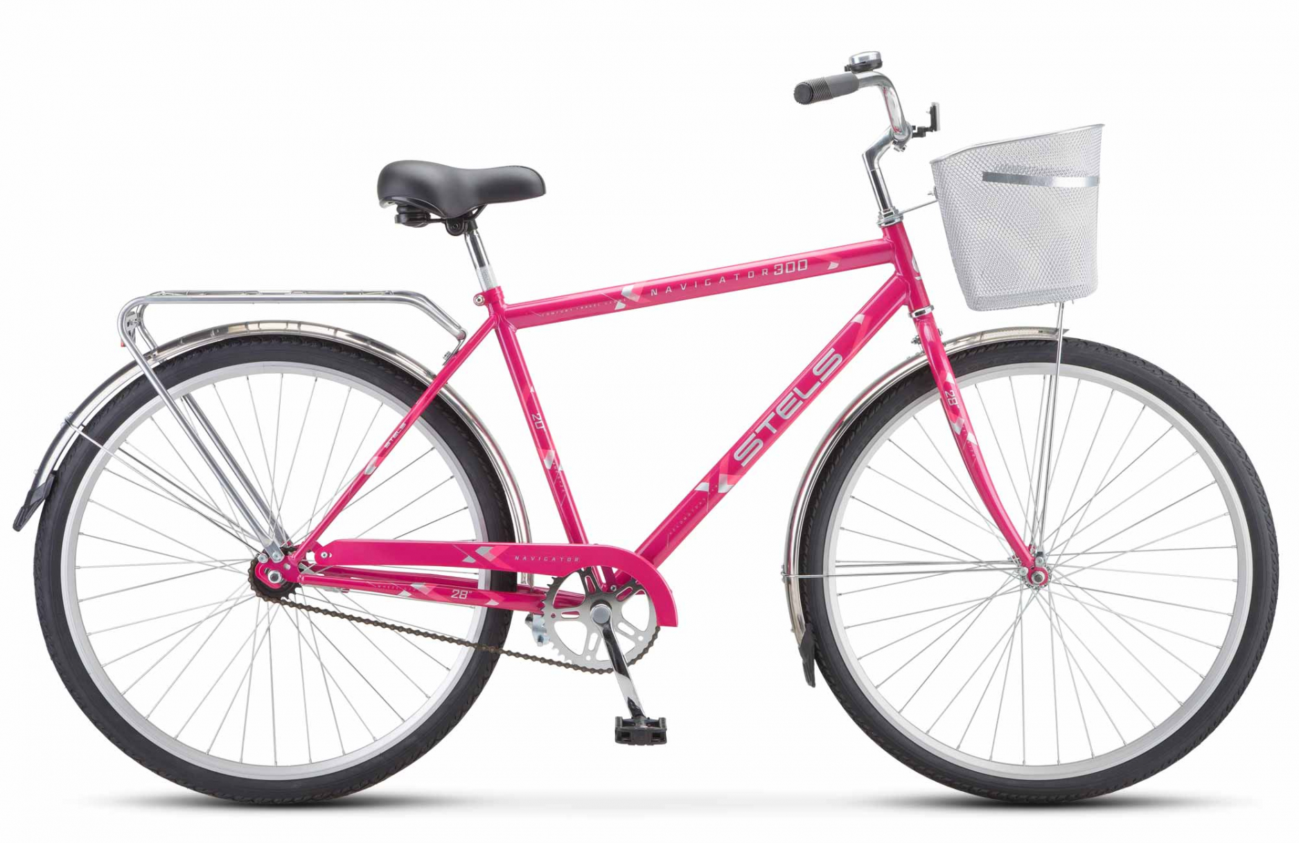 Велосипед Stels Navigator 28 300 Gent Z010Z011 с корзиной LU085341 1277000₽