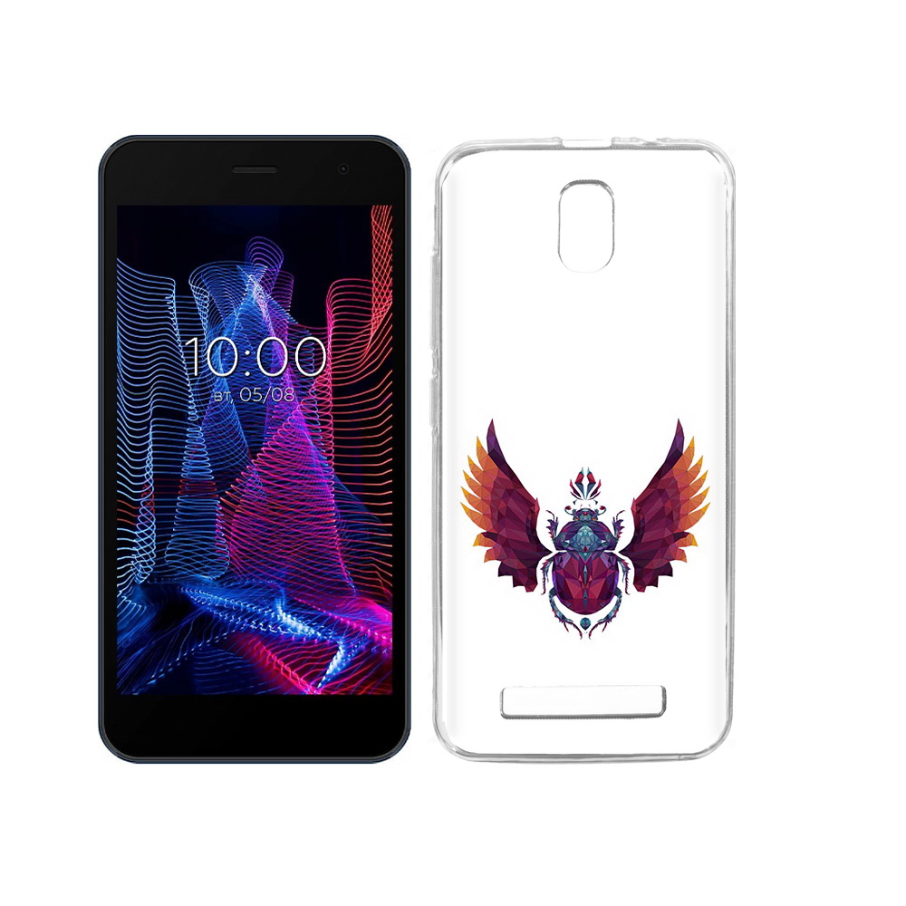 

Чехол MyPads Tocco для BQ 5047L Like алмазный скоробей, Прозрачный, Tocco