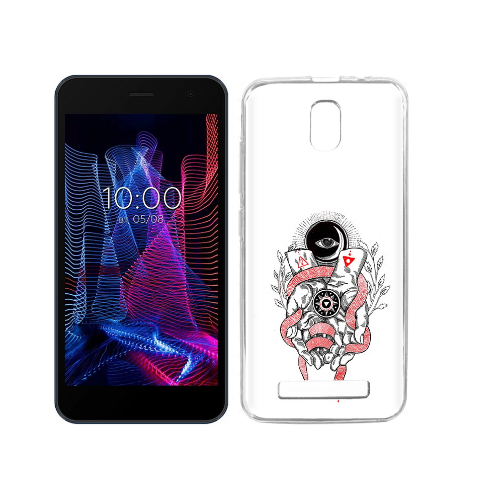 

Чехол MyPads Tocco для BQ 5047L Like абстрация связанные руки, Прозрачный, Tocco