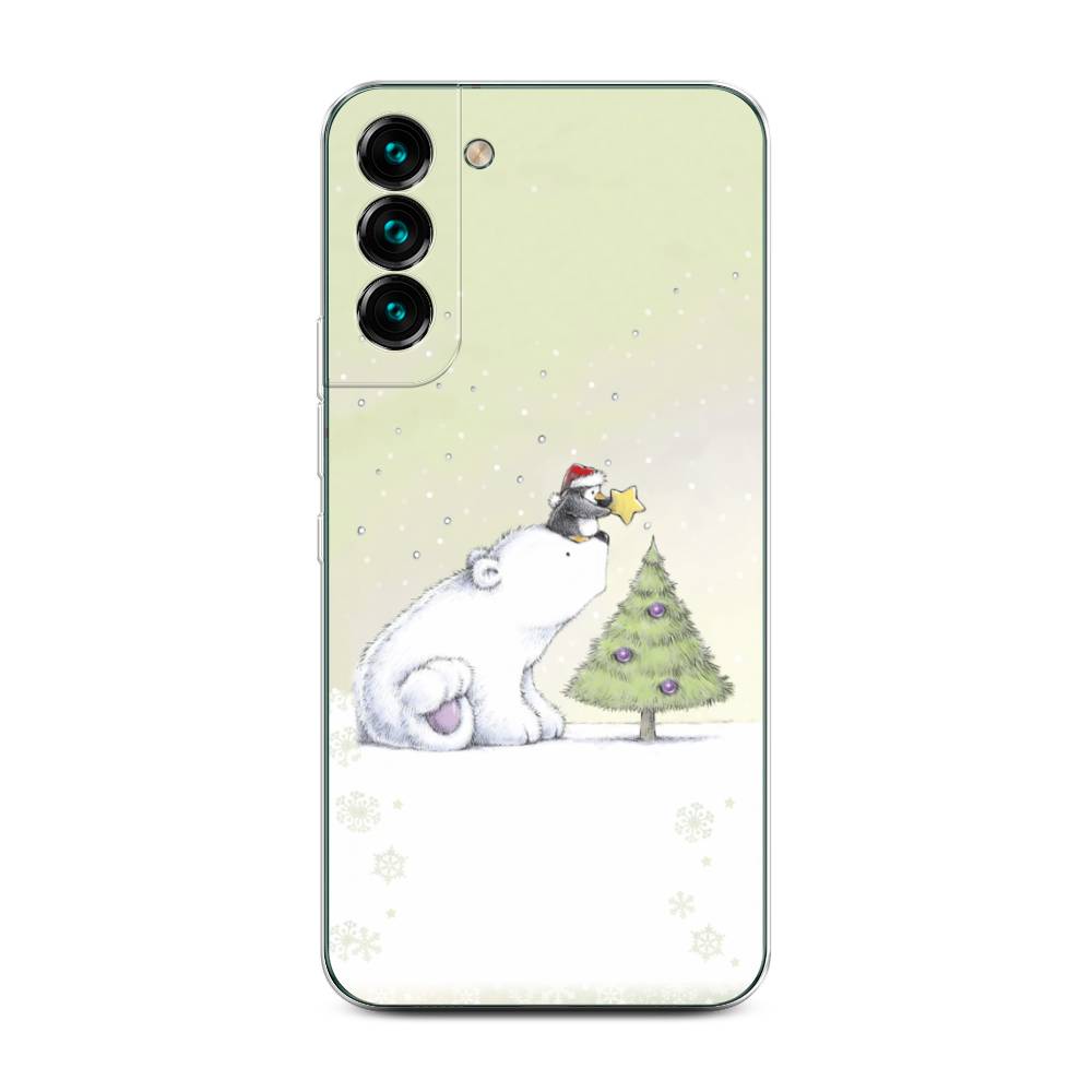 

Чехол на Samsung Galaxy S22 Plus "Украшение елки", Белый;бежевый, 2103950-5
