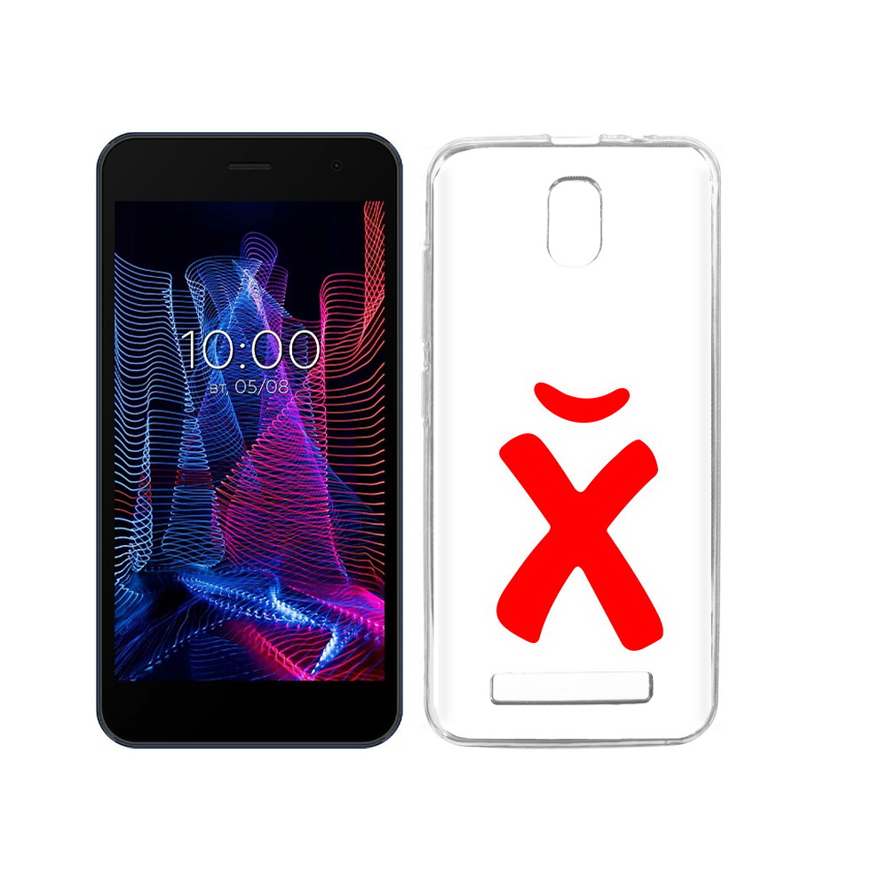 

Чехол MyPads Tocco для BQ 5047L Like абстракция буква х, Прозрачный, Tocco