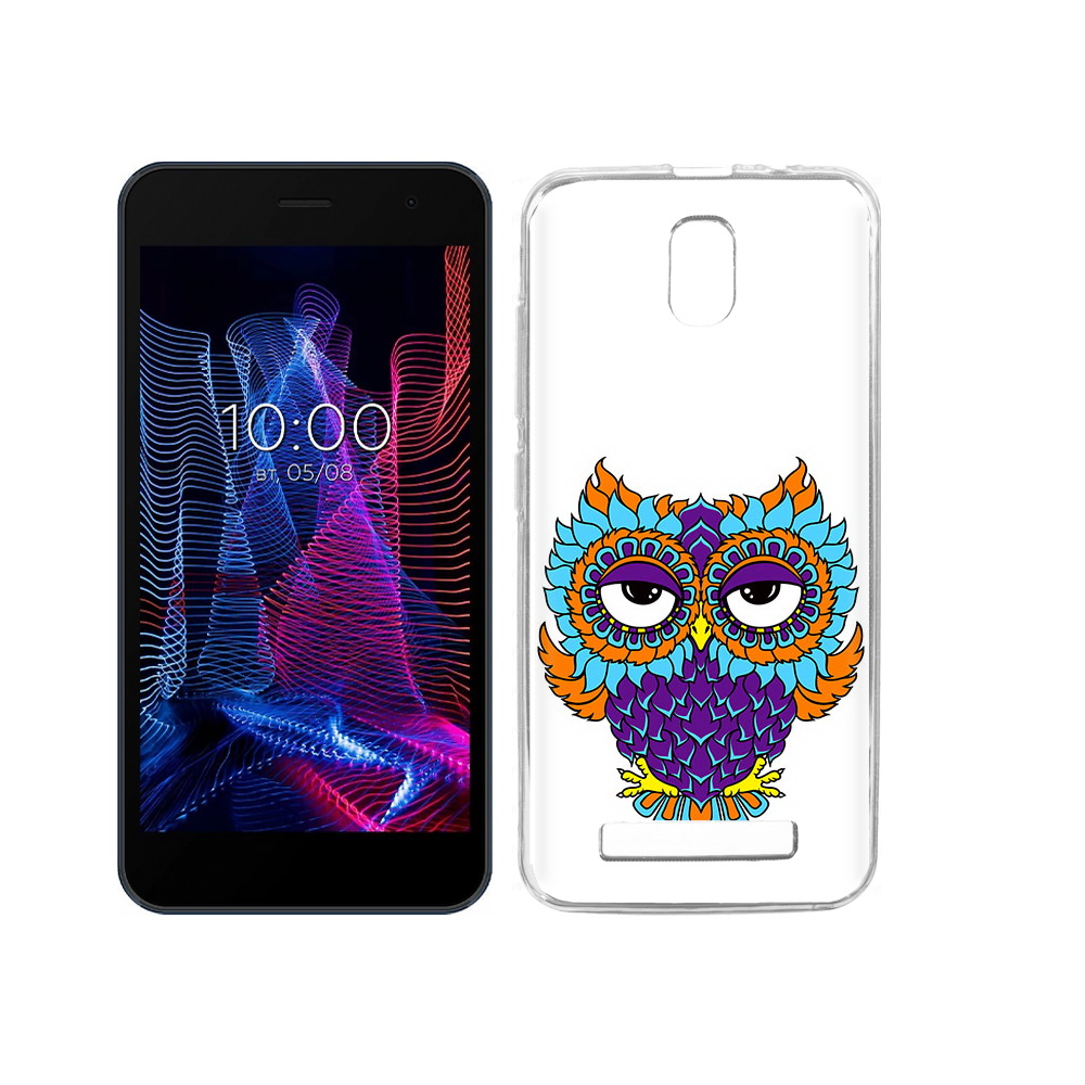

Чехол MyPads Tocco для BQ 5047L Like Цветная сова, Прозрачный, Tocco