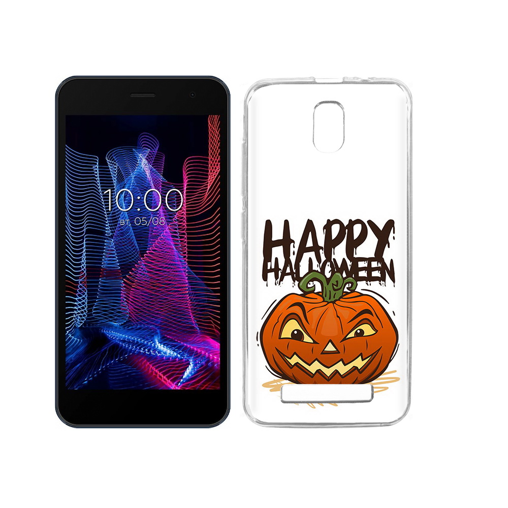 

Чехол MyPads Tocco для BQ 5047L Like Хэллоуин счастливый, Прозрачный, Tocco