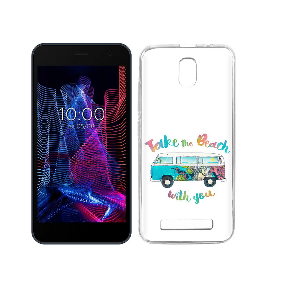 

Чехол MyPads Tocco для BQ 5047L Like Хиппи автобус, Прозрачный, Tocco