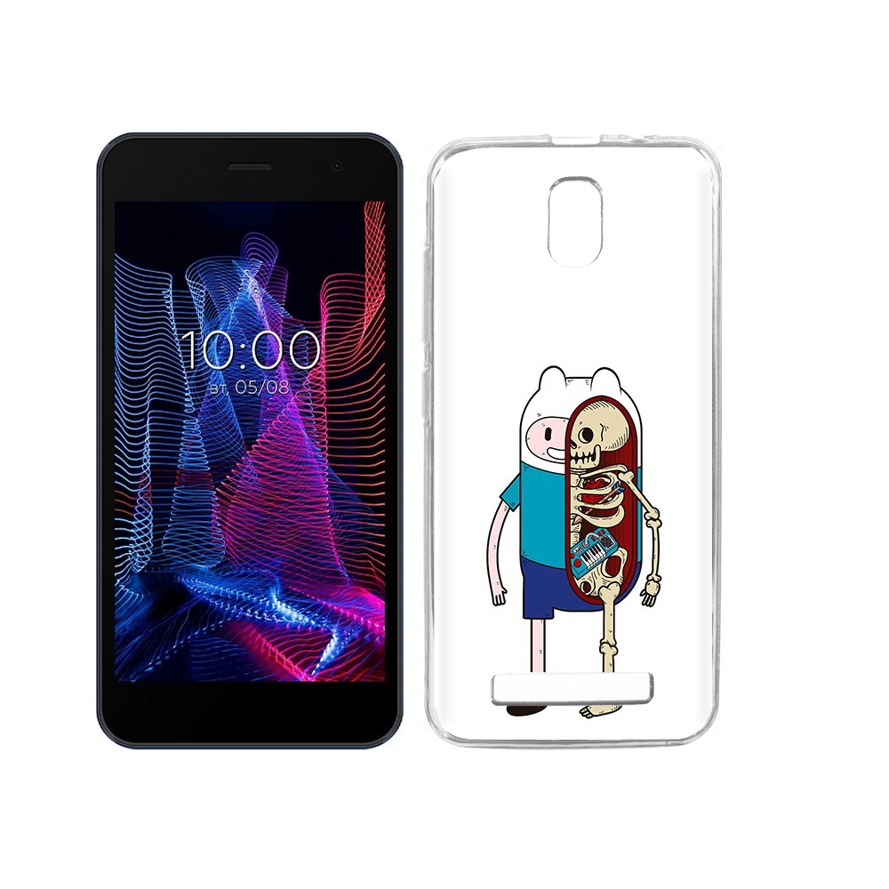 

Чехол MyPads Tocco для BQ 5047L Like Финн скелет, Прозрачный, Tocco