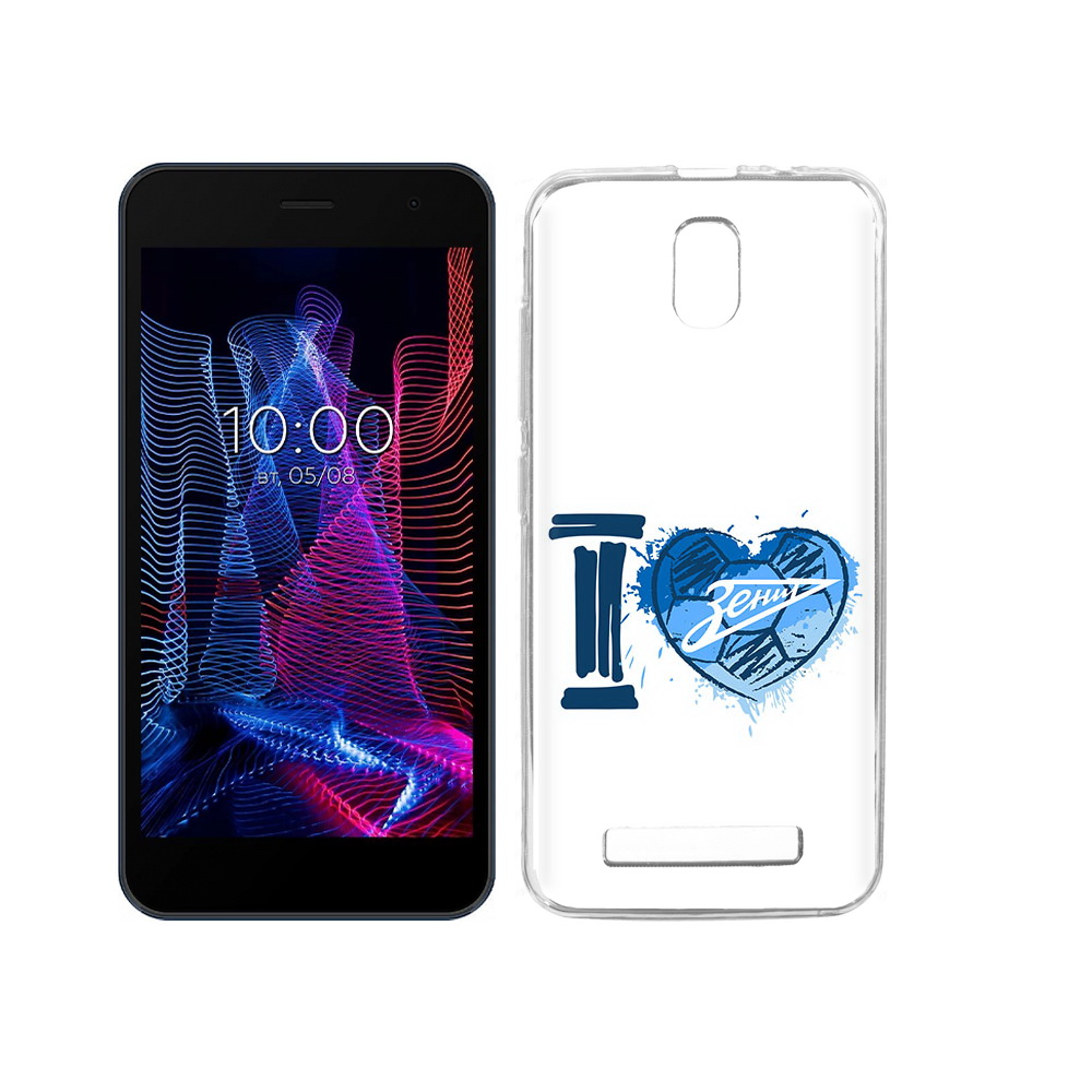 

Чехол MyPads Tocco для BQ 5047L Like ФК я люблю зенит, Прозрачный, Tocco