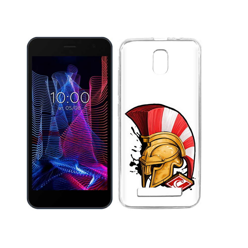 

Чехол MyPads Tocco для BQ 5047L Like ФК спартак шлем, Прозрачный, Tocco