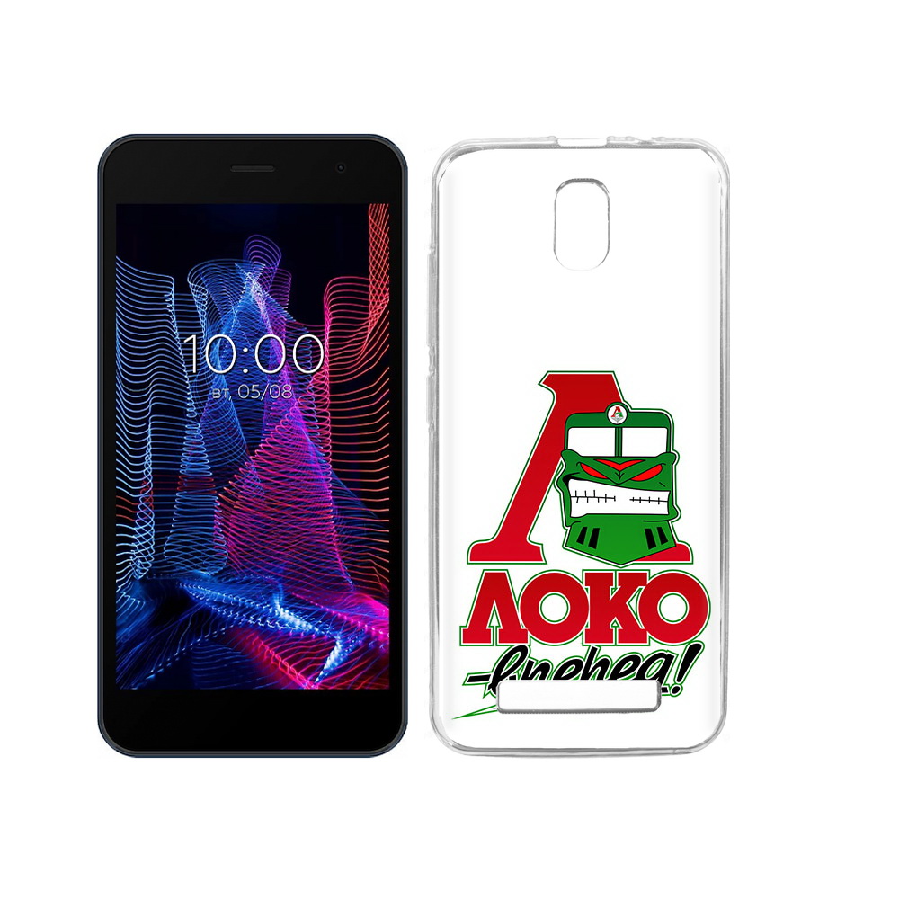 

Чехол MyPads Tocco для BQ 5047L Like ФК локо вперед, Прозрачный, Tocco