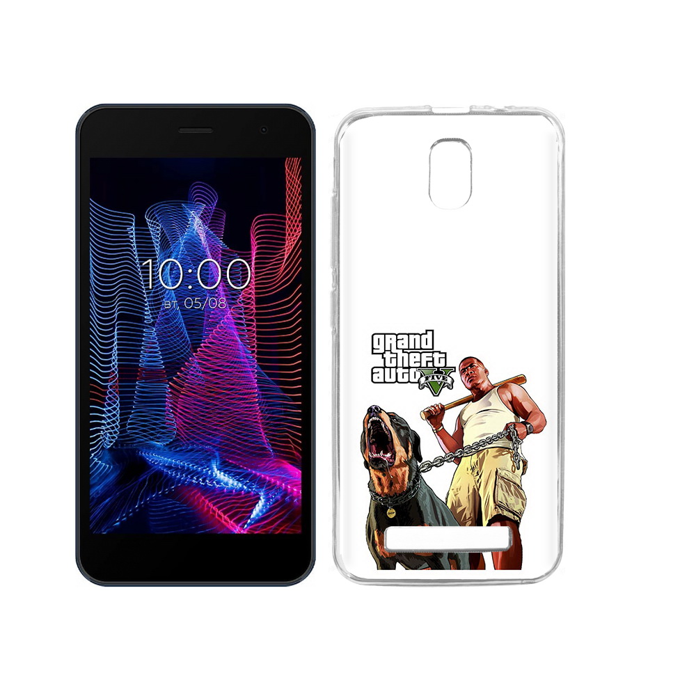 

Чехол MyPads Tocco для BQ 5047L Like GTA грозная собака, Прозрачный, Tocco