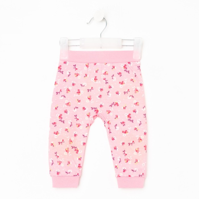 

Брюки детские Bonito kids, цвет розовый/цветы, рост 62 см, розовый/цветы
