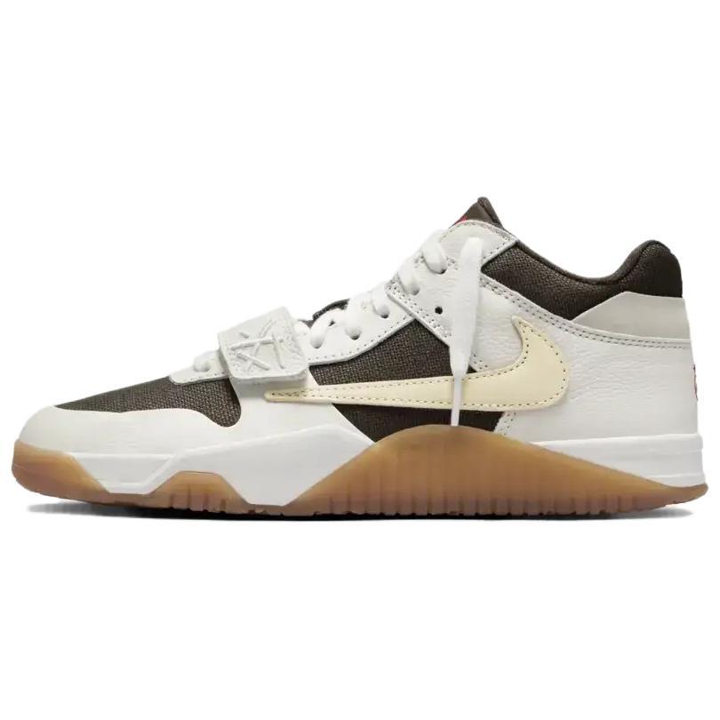 

Кеды унисекс Jordan Travis Scott x Jordan Executive The Check бежевые 47.5 EU, Бежевый, Travis Scott x Jordan Executive The Check