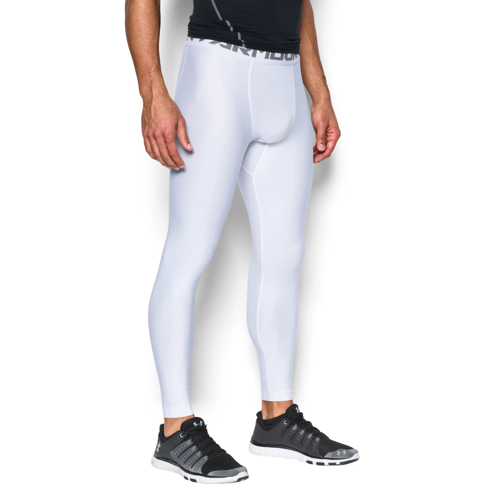 фото Спортивные леггинсы мужские under armour 1289577-100 белые xxl