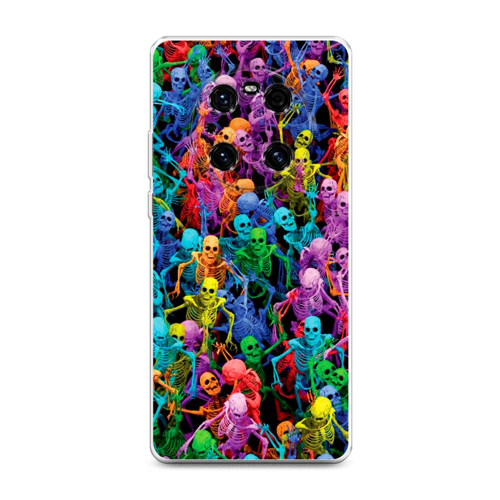 

Чехол на Huawei Mate 40E Pro "Вечеринка скелетов", Фиолетовый;желтый;оранжевый, 6107550-6