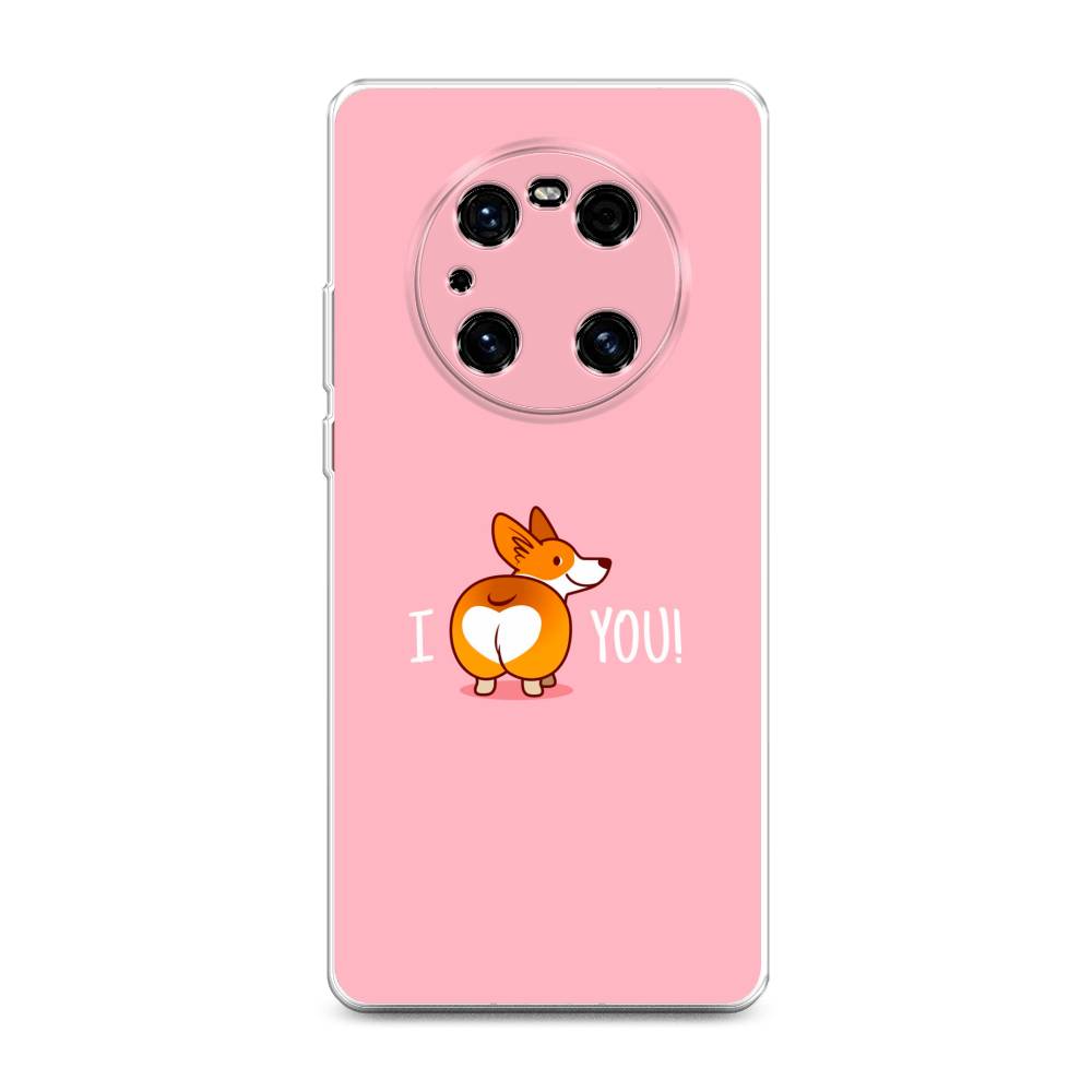 

Чехол на Huawei Mate 40E Pro "Корги I love you", Розовый;коричневый;белый, 6107550-1