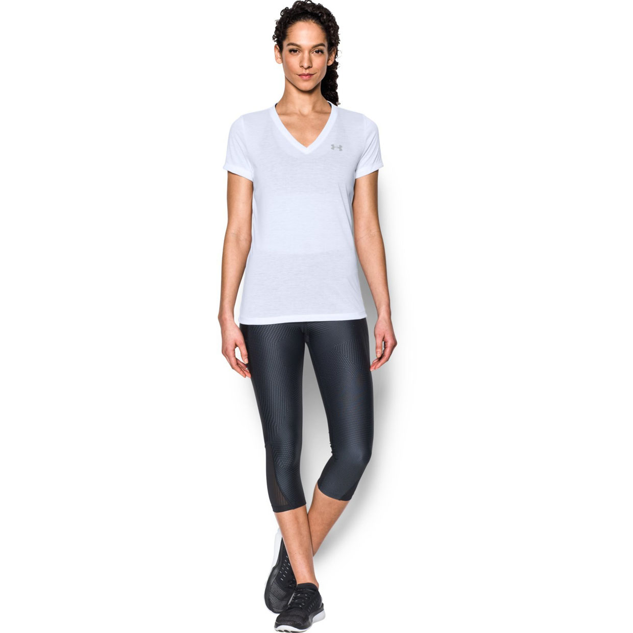 

Футболка женская Under Armour 1290179-100 белая LG, 1290179-100