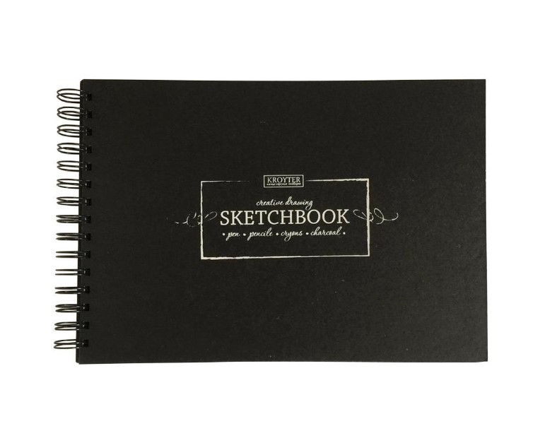 

Скетчбук Kroyter Sketchbook черный 207 х 297 мм 20 листов