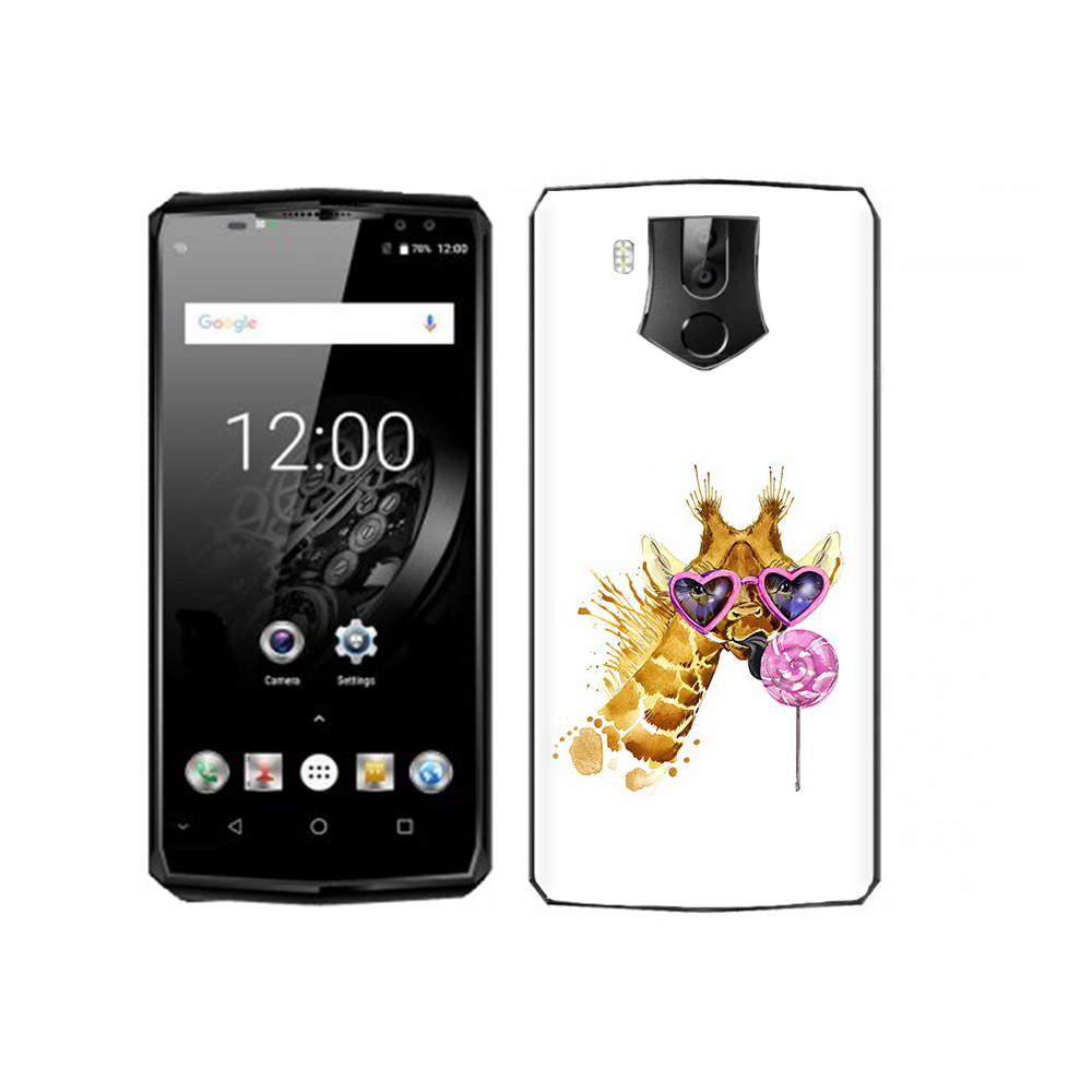 

Чехол MyPads Tocco для Oukitel K10 акварельный жираф, Прозрачный, Tocco