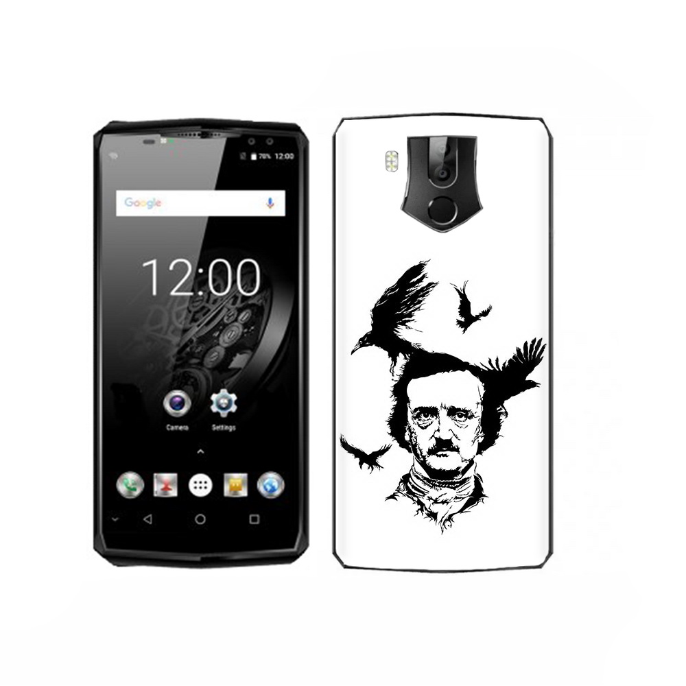 

Чехол MyPads Tocco для Oukitel K10 Эдгар Аллан черно белый, Прозрачный, Tocco