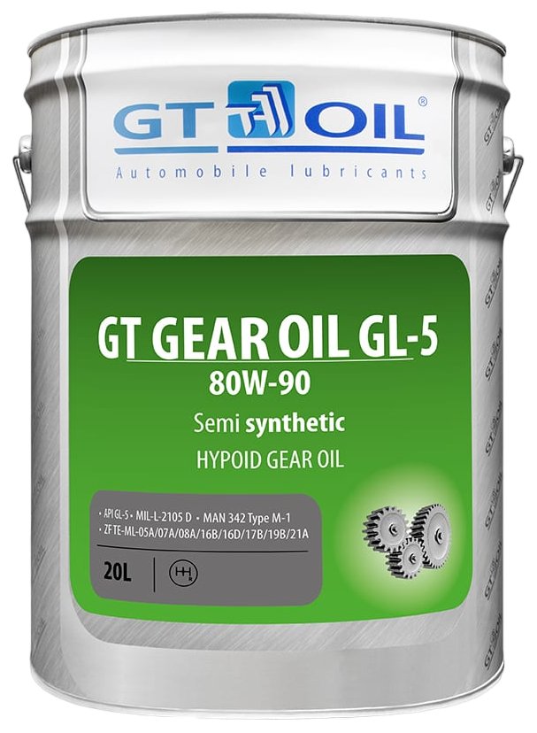 Масло транс. GT Gear Oil SAE 80W-90 API GL-5 20 л 100056253179