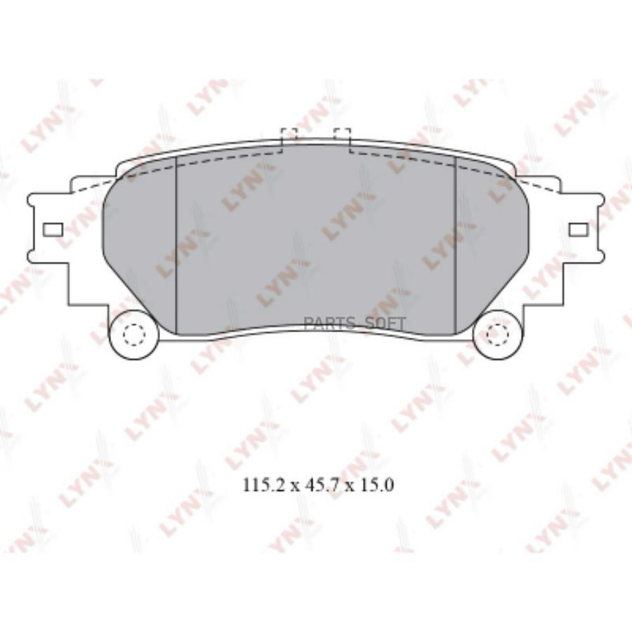 

Тормозные колодки Lynxauto BD7597
