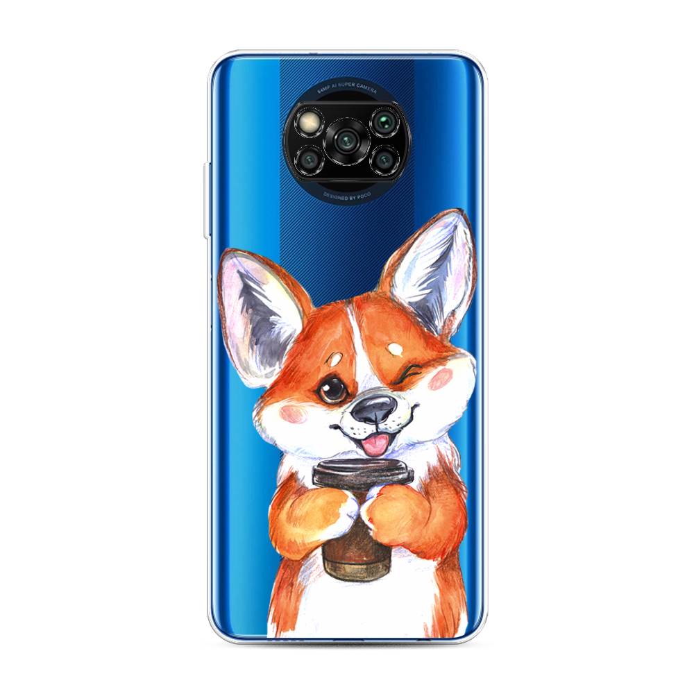 фото Чехол для xiaomi poco x3/poco x3 pro "корги с кофе" case place