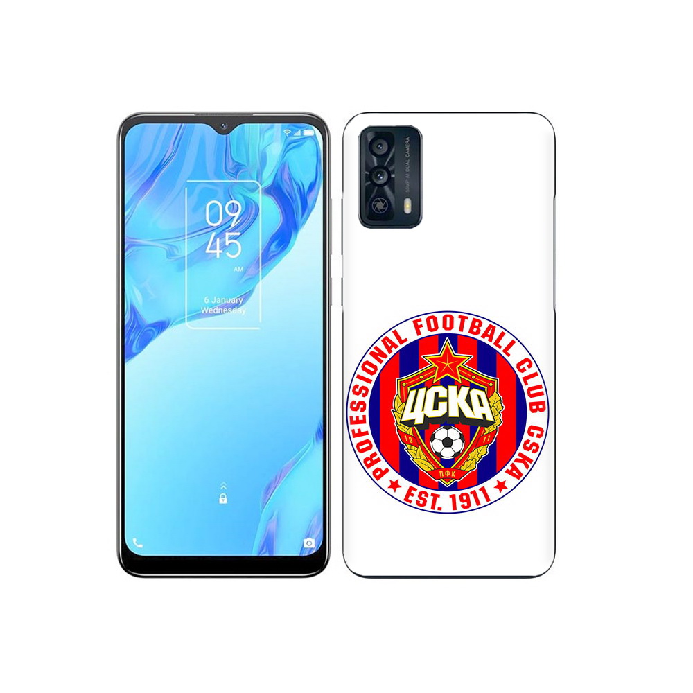 

Чехол MyPads Tocco для TCL 20B ФК ЦСК логотип, Прозрачный, Tocco