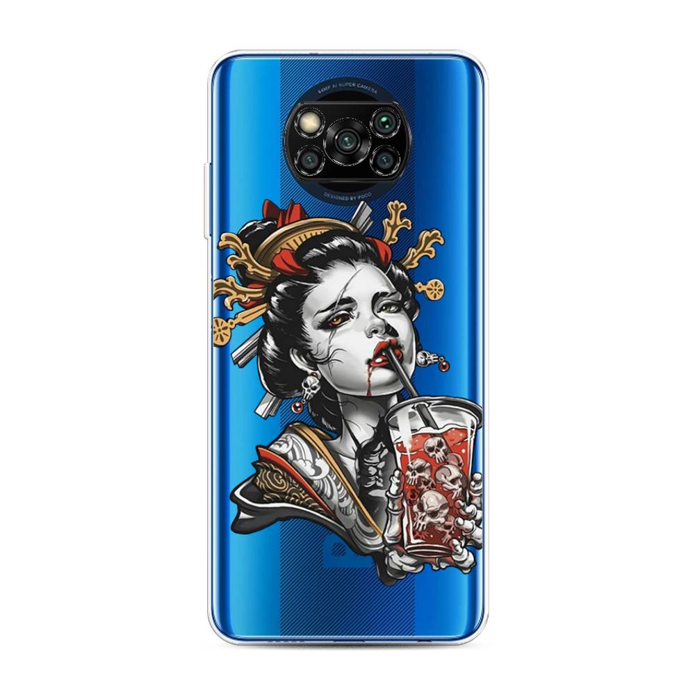 

Чехол для Xiaomi Poco X3/Poco X3 Pro "Опасная гейша", Красный;черный;серый, 39250-4