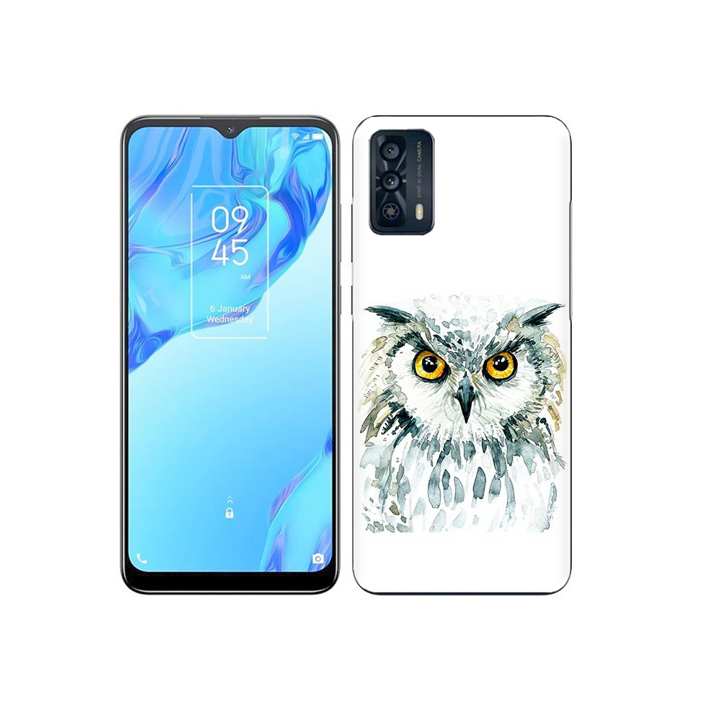 

Чехол MyPads Tocco для TCL 20B Серьезная сова, Прозрачный, Tocco