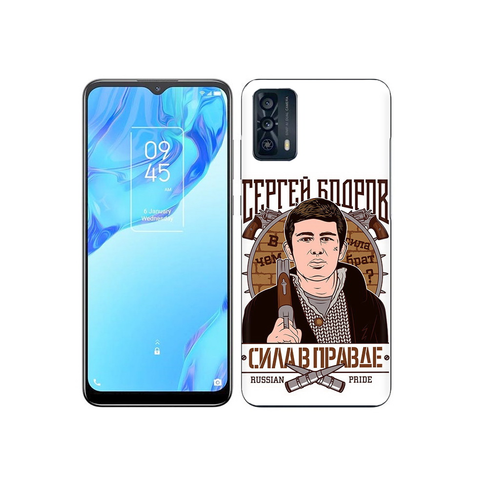 

Чехол MyPads Tocco для TCL 20B Сергей Бодров, Прозрачный, Tocco