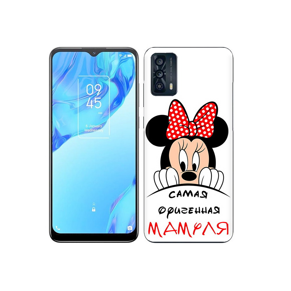 

Чехол MyPads Tocco для TCL 20B Самая лучшая мамуля Мини Маус, Прозрачный, Tocco