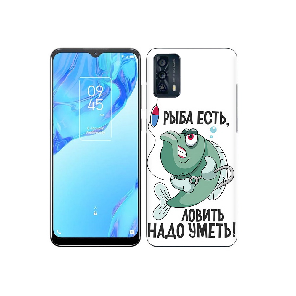 

Чехол MyPads Tocco для TCL 20B Рыба есть ,ловить надо уметь, Прозрачный, Tocco