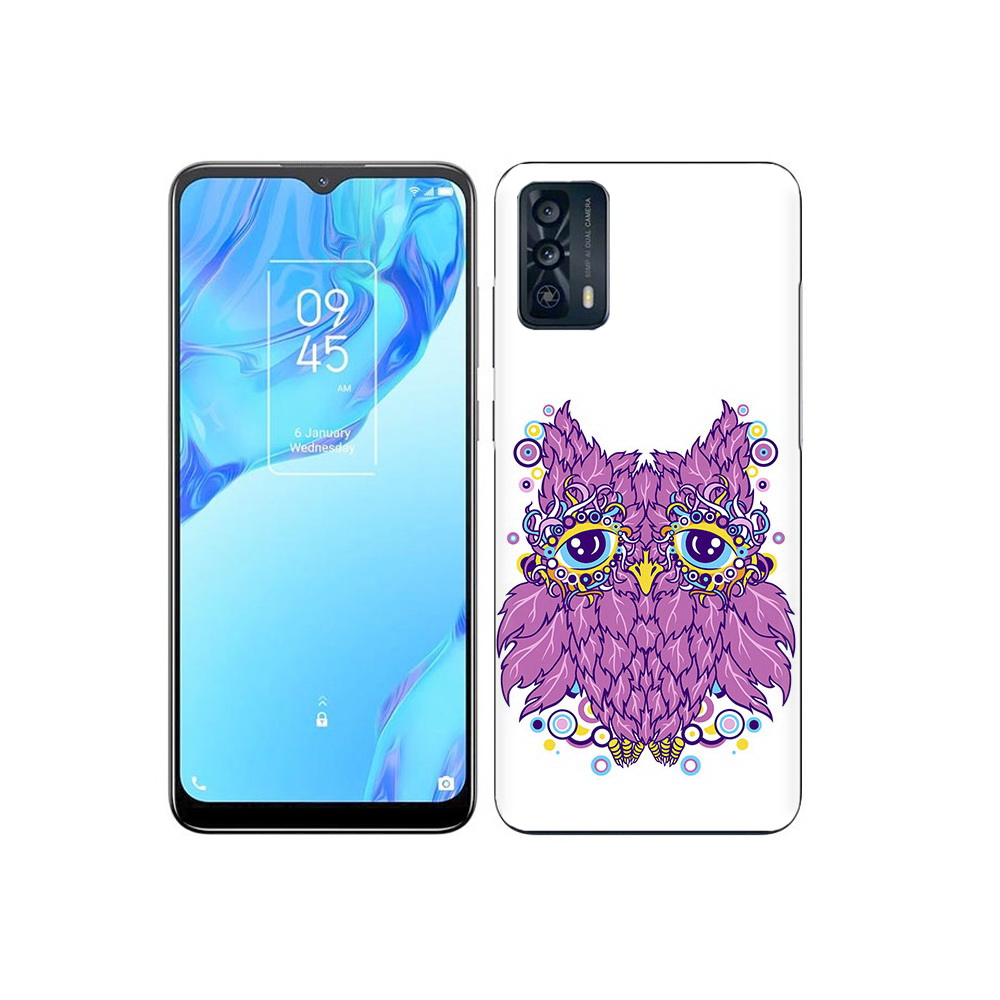 

Чехол MyPads Tocco для TCL 20B Розовая сова, Прозрачный, Tocco