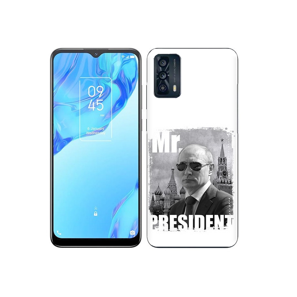 

Чехол MyPads Tocco для TCL 20B Путин, Прозрачный, Tocco