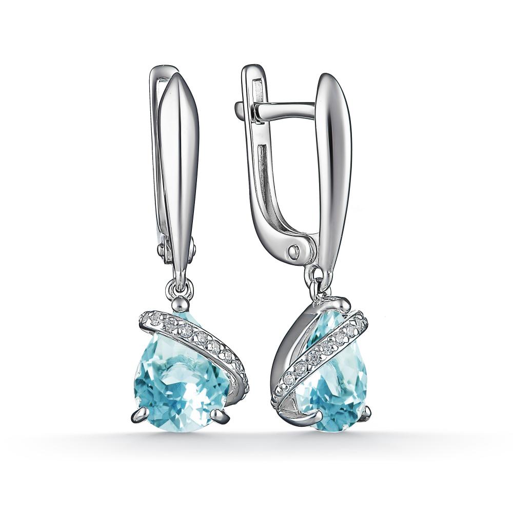 

Серьги из серебра с топазом АЛЬКОР 02-2188_00ТБ-00, 02-2188_00ТБ-00