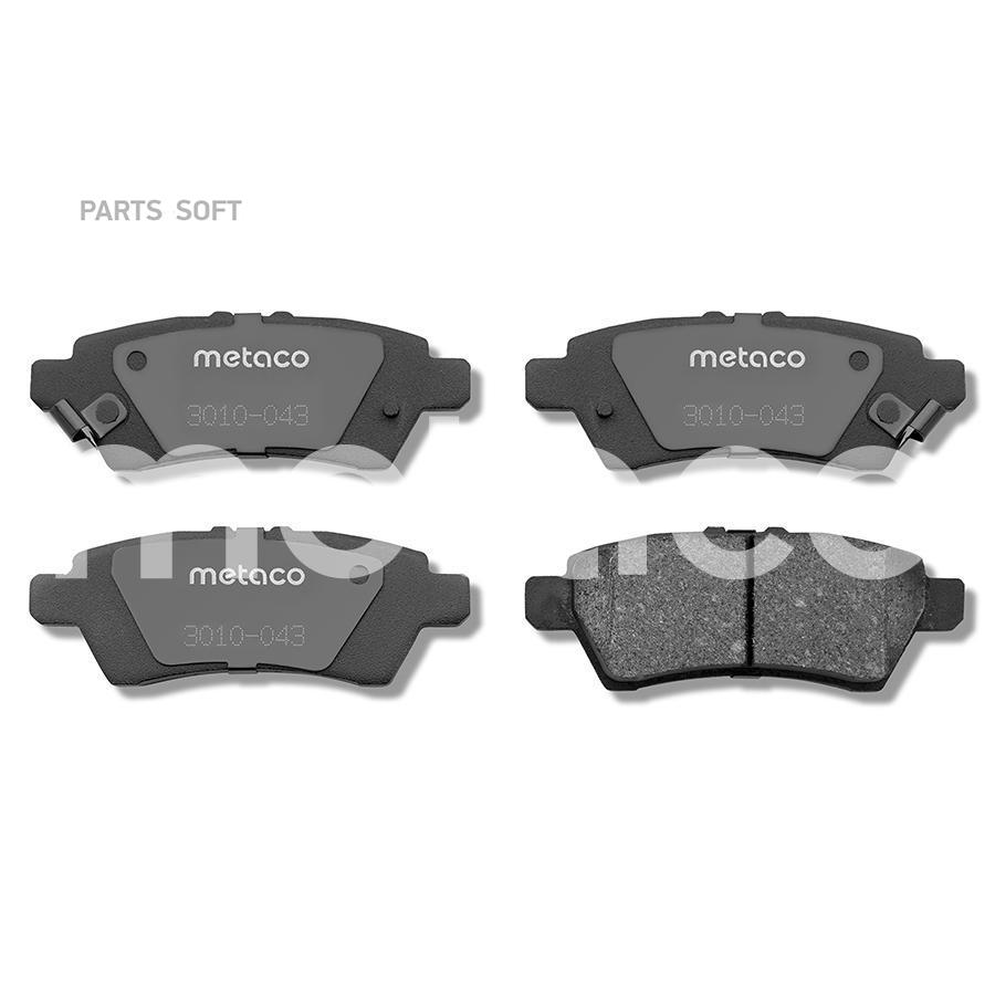 

Тормозные колодки METACO задние дисковые 3010043